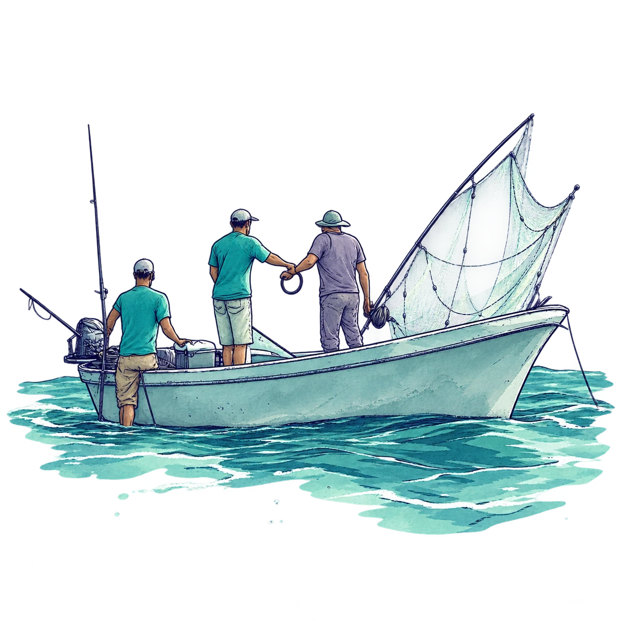 WAB artwork of fishery production